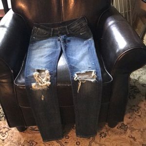 never worn Ralph Lauren skinny jeans size 28/32